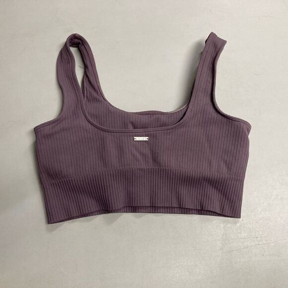 LILIAS SPORTS Bra Ribbed Knit Size Medium 
Lavender‎ - Picture 8 of 9